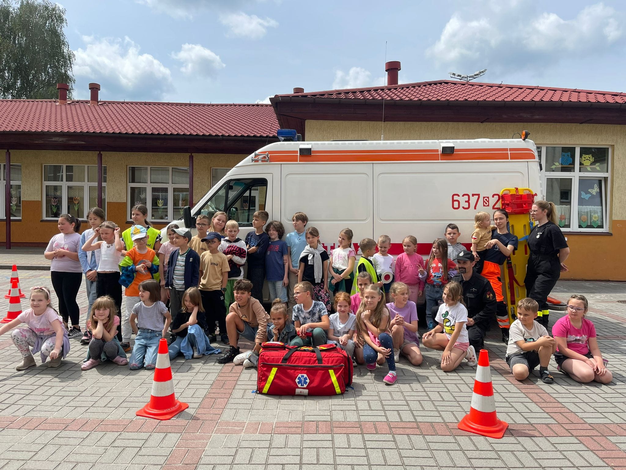 Wizyta strażaków z OSP w Krupskim Młynie